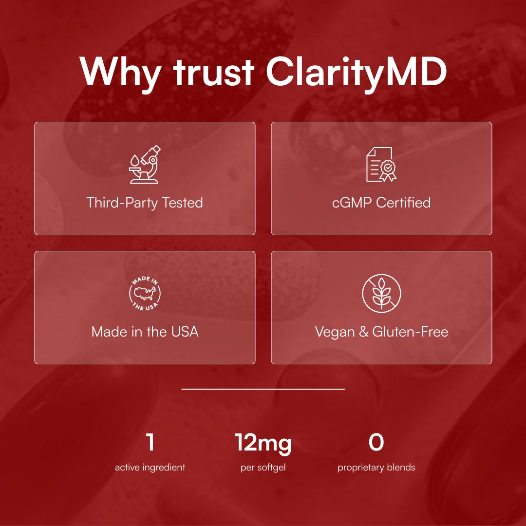 Clarity MD Astaxanthin 12mg Softgels